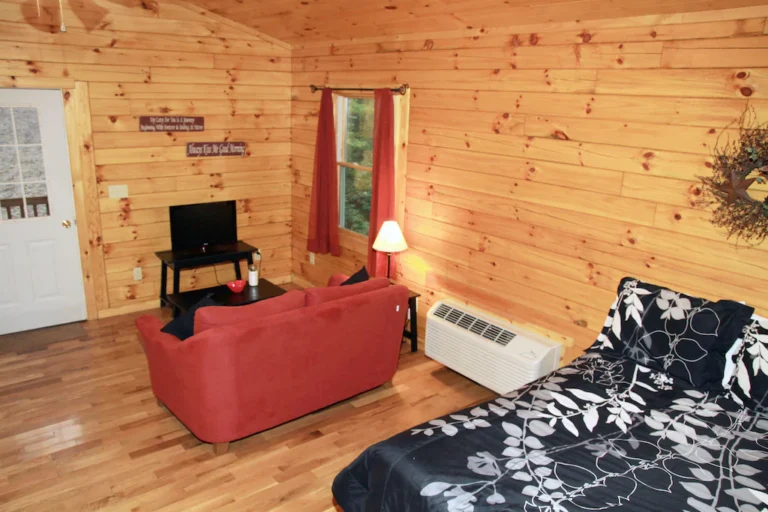 blue rose cabins inside