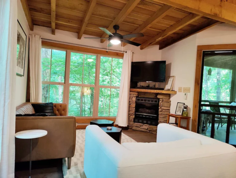 humming bird treehouse living area