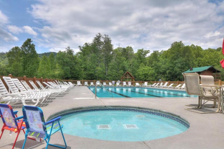 owls nest tree house resort pool