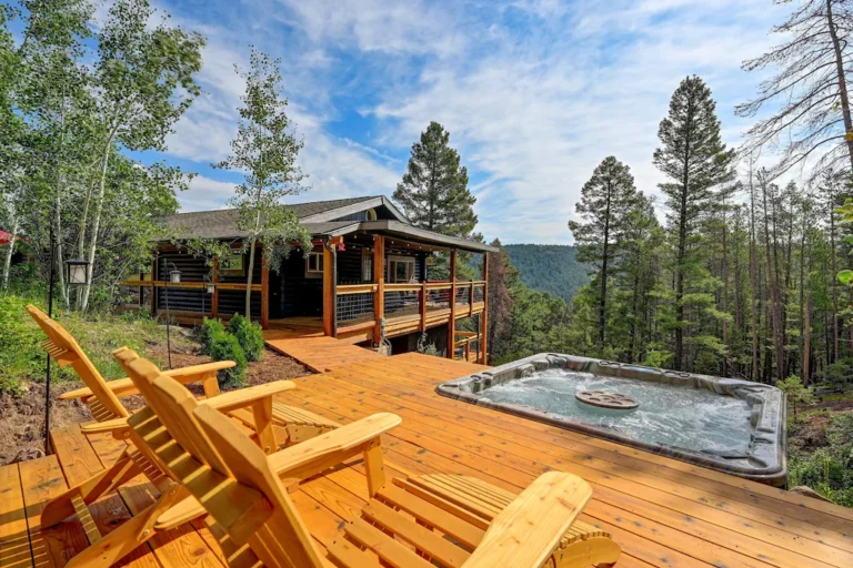 Bird Watching Log Cabin