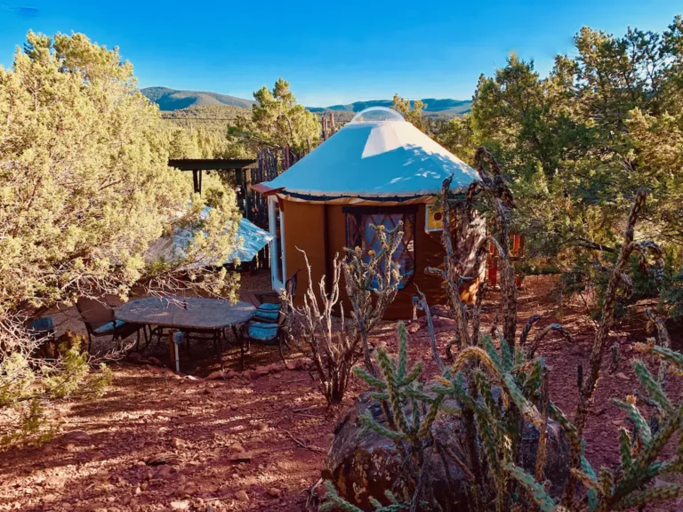 The YOGA YURTA (Very Civilized Glamping!) at SUNNY MELLOW ECO VILLA